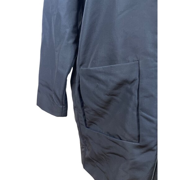 COS Womens Black Long Zip-Up Jacket US Modern Design Size 6 - Picture 5 of 8